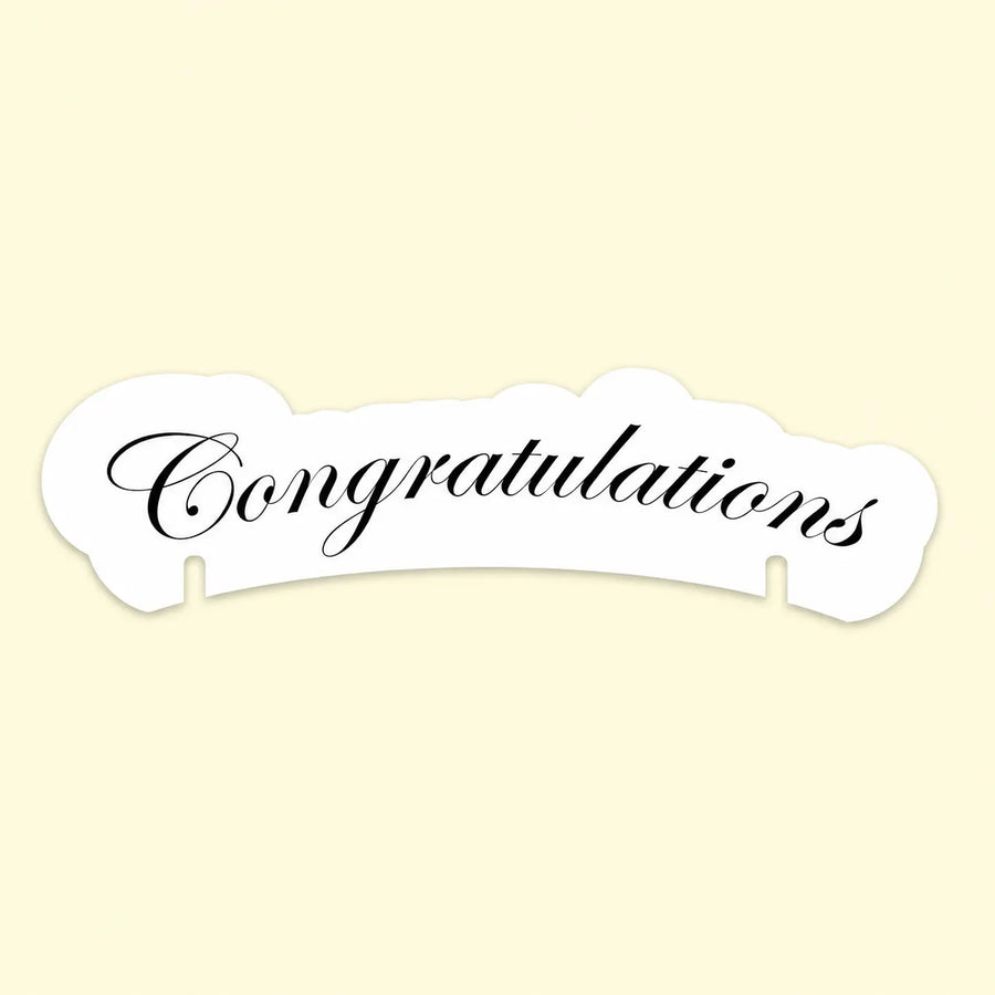 1 Congratulations Coffee Cup Topper
