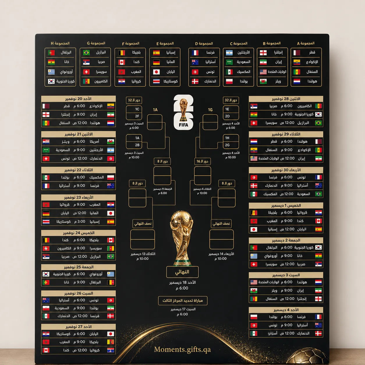 World Cup 2026 Match Schedule Board